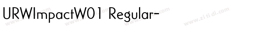 URWImpactW01 Regular字体转换